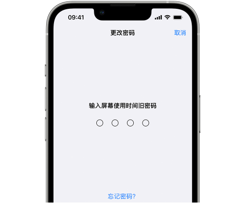 东丰iPhone屏幕维修分享iPhone屏幕使用时间密码忘记了怎么办 