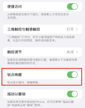 东丰苹果授权维修站分享iPhone轻点无法唤醒怎么办 