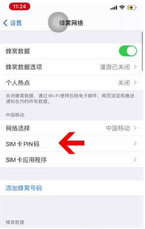 东丰苹果14维修网分享如何给iPhone14的SIM卡设置密码 