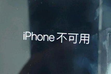 东丰苹果服务网点分享锁屏界面显示“iPhone 不可用”如何解决 